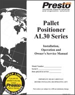 AL30 Series Pallet Positioner Manual