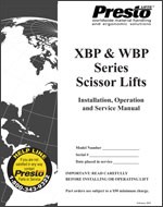 XBP & WBP Series Scissor Lifts Manual