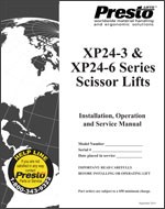 XP24-3 & XP24-6 Series Scissor Lifts Manual