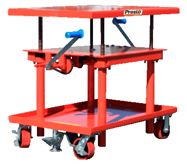 Mechanical/Hand Crank Post Lift Tables