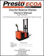 PowerStak Counterbalanced Stacker Manual
